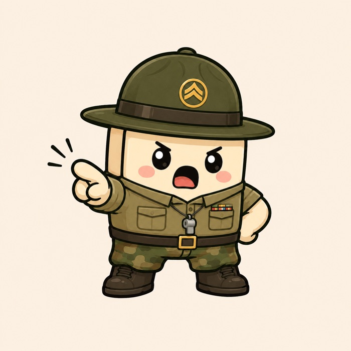 Drill Sergeant Chunks character